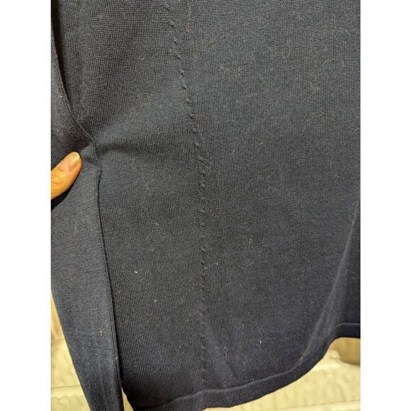 Pendleton Women's Navy Blue Button-Front White Piping & Buttons Cardigan Extra L - Picture 7 of 7